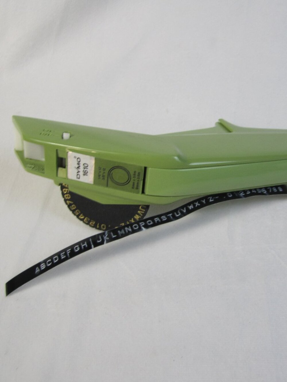 Vintage Dymo Organizer 1610 Embossing Label Maker - With Partial Roll of Tape
